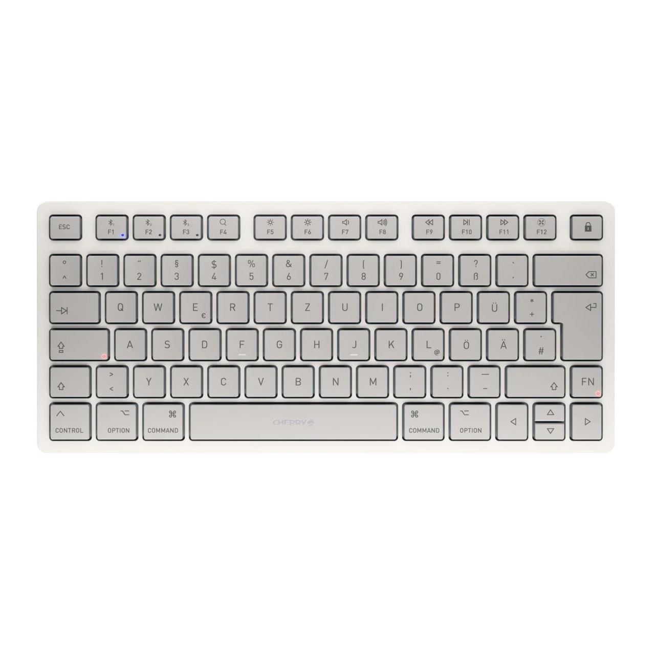 CHERRY KW 7100 Mini BT für Mac Bluetooth Deutsch weiß (kabellos)