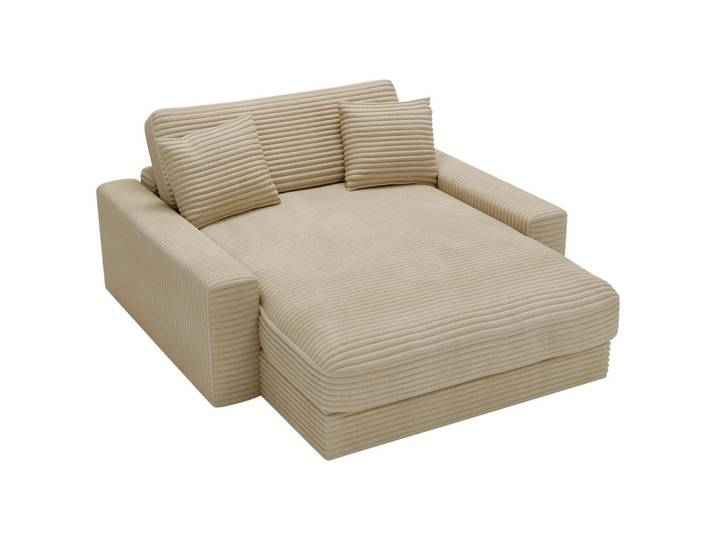 Carryhome Xxl-Sessel, Beige, Kunststoff, Füllung: Schaumstoff, Silikon,Schaumstoff, Silikon, 160x87x190 cm, Wohnzimmer, Sessel, XXL-Sessel