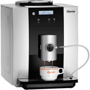 Bartscher Kaffeevollautomat Easy Black 250, silber, mit Milchsystem, 1,8 Liter, für 80 Tassen pro Tag