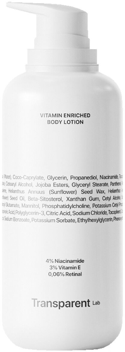 400ml Transparent Lab Vitamin Enriched Body Lotion