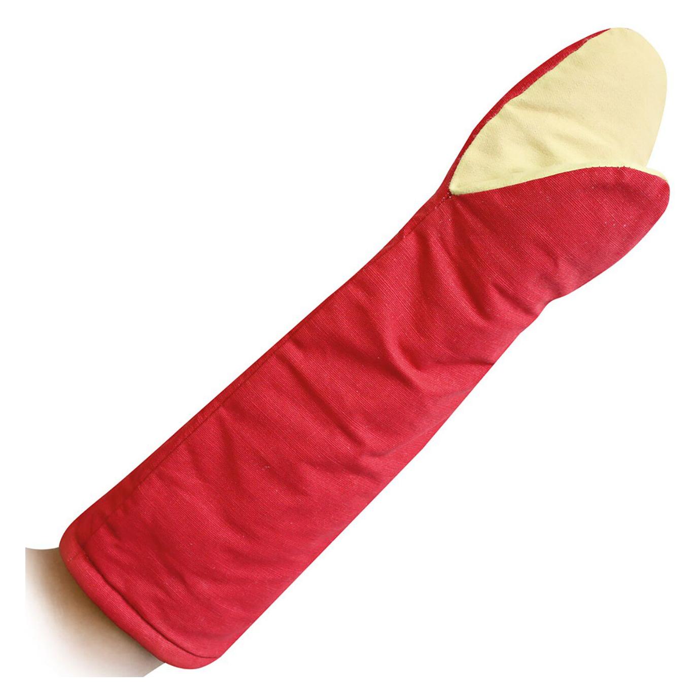 franz mensch Hygostar Hitzeschutzhandschuh OVENSTAR flammhemmendes Material & Kevlar, Länge 45cm (Baumwolle, Canvasschicht, Kevlar, Polyester) (3321)