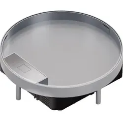 Hager EKR120LE25 Nivel. Edelstahlkassette R12 mit Leitungsauslass für 12x45er Module Belag T=25mm