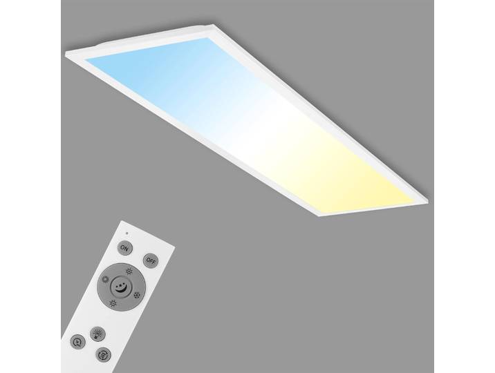 Briloner LED Panel Piatto, dimmbar, weiß / opal, für Wohn- / Esszimmer, Kunststoff, Modern, LED Deckenleuchte