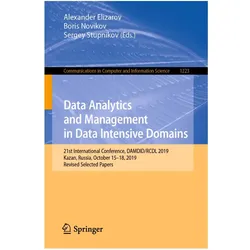 Data Analytics and Management in Data Intensive Domains, Fachbücher