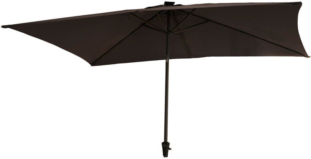 Freeport Park Harlem 200 cm W X 300 cm D Rectangular Tilt Market Parasol with Crank Lift Grey 196cm H X 200cm W X 300cm D