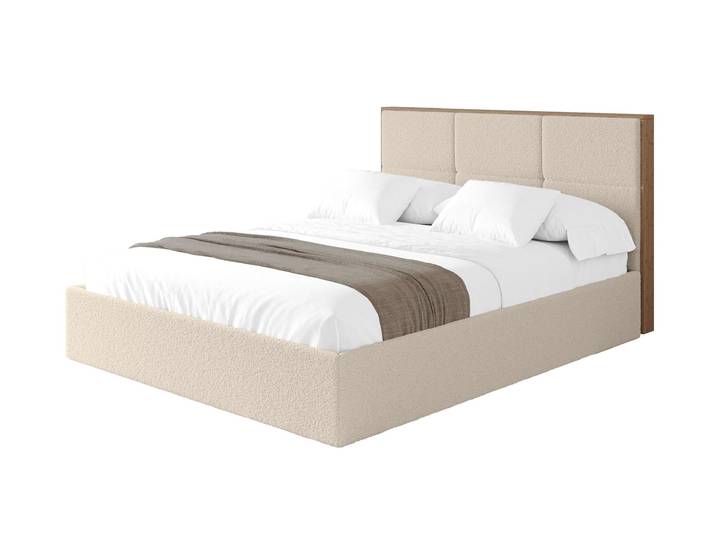 Polsterbett LILA 140x200 cm Dunkelbeige - Quelle 06