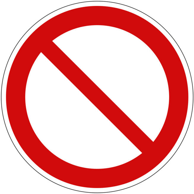 Panneau d'interdiction Eichner Panneau d'interdiction générale Alu (9225-10024-020)
