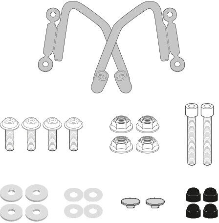 Kit di attacchi specifico per 1176A, 1176ABL Givi A1176A Per taglia un