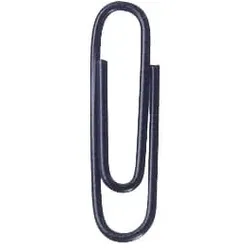 Büroklammern, 26mm, 1000 Stück, schwarz