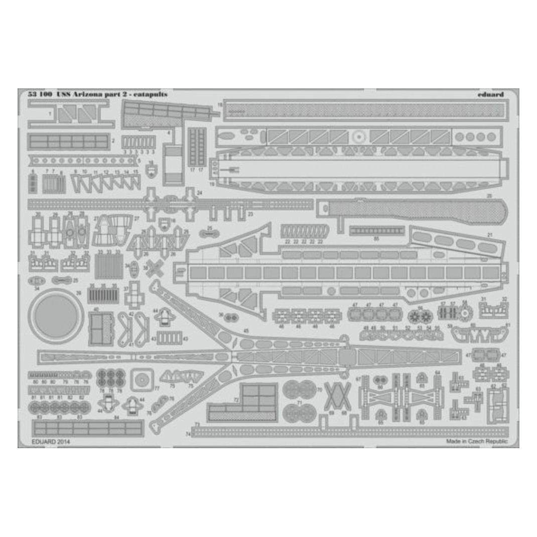 Eduard USS Arizona part 2-catapults for Trumpet (53100)