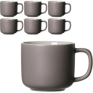 Ritzenhoff&Breker Kaffeetassen Jasper, 240 ml, Keramik, taupe, 6 Stück