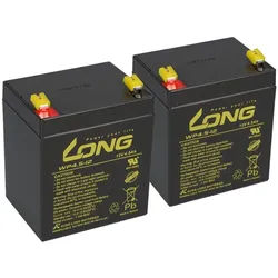 2x Kung Long WP4.5-12 AGM Akku 12V 4,5Ah – passend für Beatmungsgerät Galileo | VdS-Ausführung