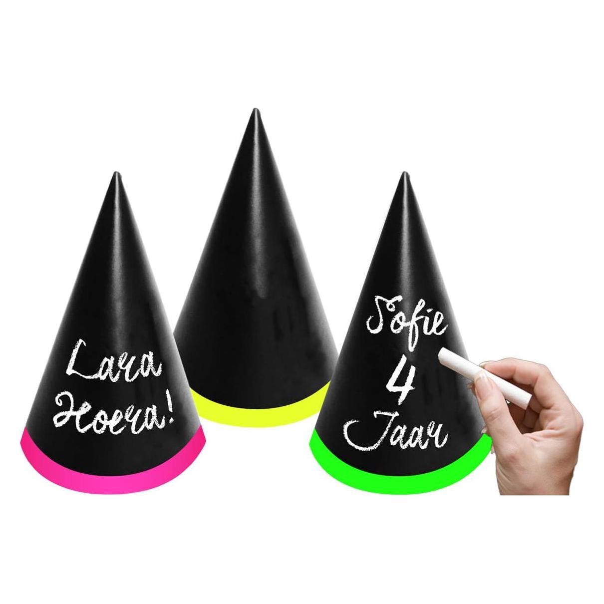 Folat Beschreibbare Partyhüte (6 Stk.) (FO63704)