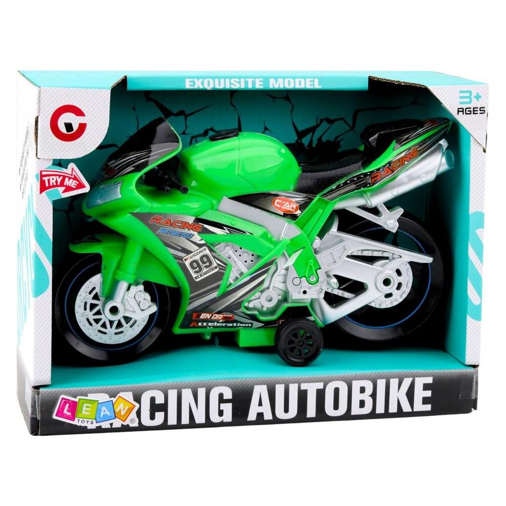 Lean Toys Racing Motorrad Racer Drive Lights Sounds Grün (67992620)