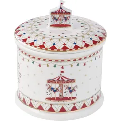 Keksdose Christmas Wonderland rund H16,5cm Porzellan Gebäckdose Weihnachten