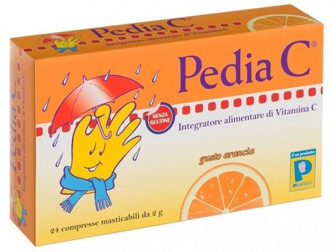PEDIATRICA Srl Pedia C Arancia, 24 Compresse Masticabili