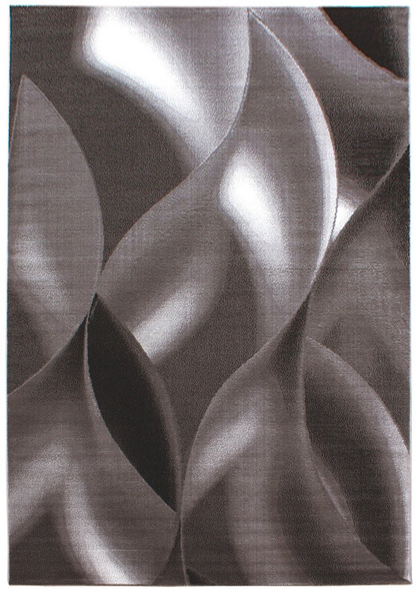 Plus Vloerkleed Bruin – Golvend 3D Design – Laagpolig – Rechthoekig