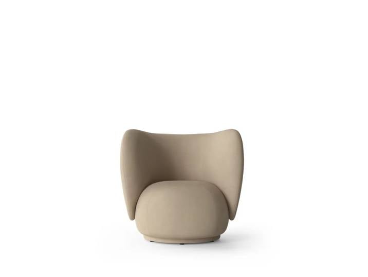 Ferm Living Fauteuil de salon Rico sand, brushed