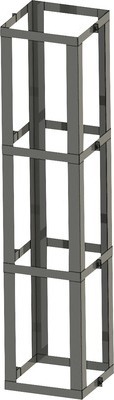 Furado F Statikset 4m hoch Schacht mit Innenmaß 23x23cm Außenmaß 33x33cm