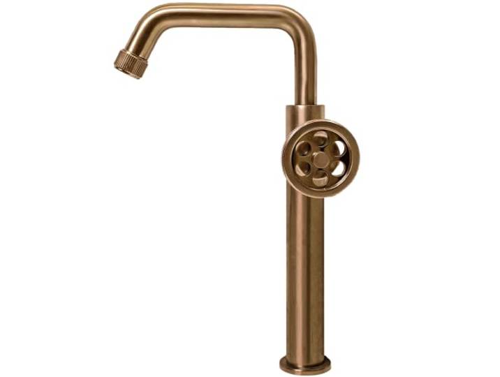 Essebagno Indus mitigeur lavabo haut cuivre brossé