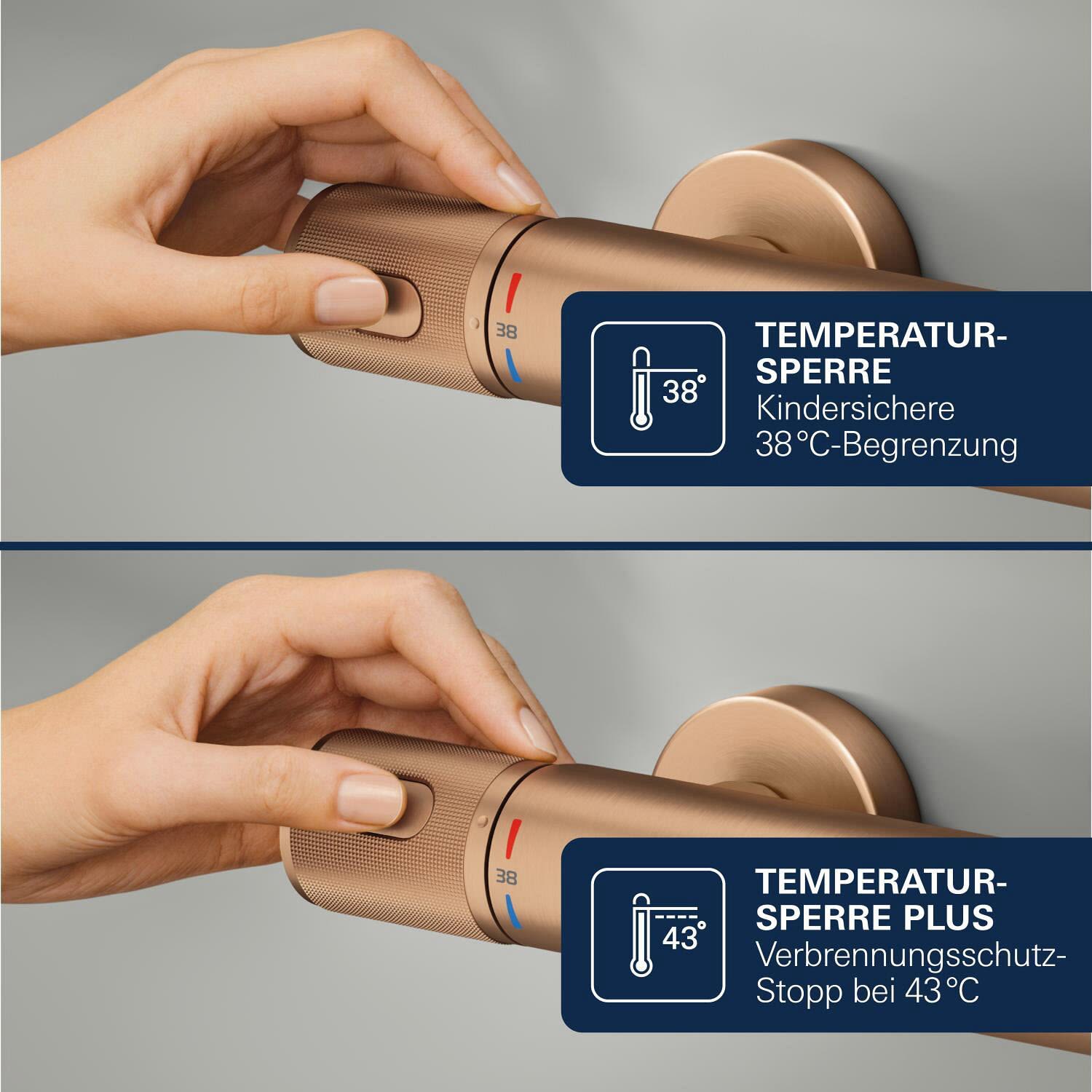 Grohe Precision Feel Thermostat-Brausebatterie, 1/2"""