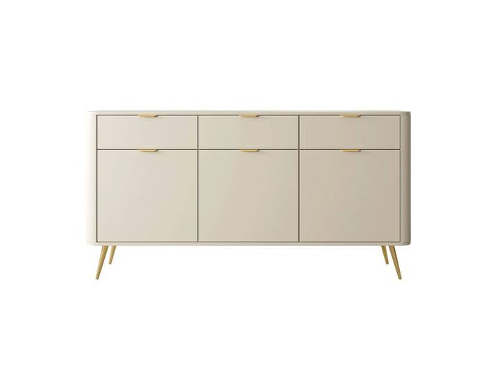 SIDEBOARD Oval Beige 163,5 cm