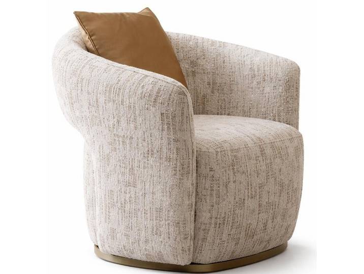 JVmoebel Sessel Beiger Stoffsessel für das Wohnzimmer - Designermöbel (1-St), Made in Europa