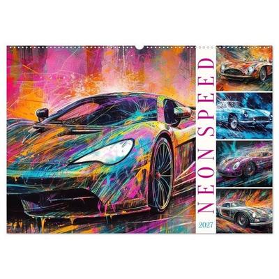 Neon Speed (Wandkalender 2027 DIN A2 quer), CALVENDO Monatskalender