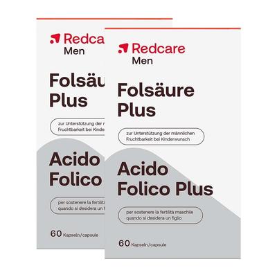 2x Folsäure Plus MEN RedCare 2x60 St Kapseln