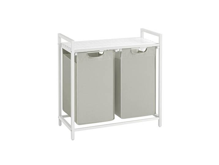 Hansiro Wäschekorb Dubai, Weiß, 33x72x73 cm, Haushalt & Reinigung, Wäschepflege, Wäschekörbe & Wäschetonnen