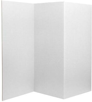 Red Lantern 3 ft. Short White Temporary Cardboard Folding Screen