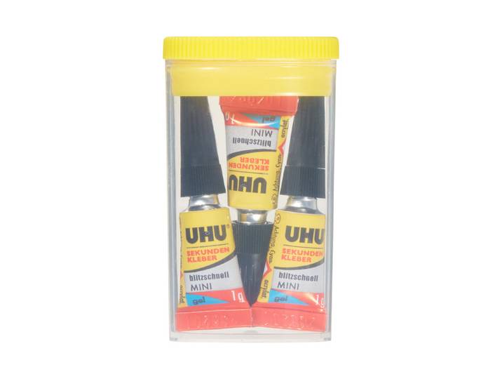 Uhu Sekundenkleber Mini Gel 3 × 1 g