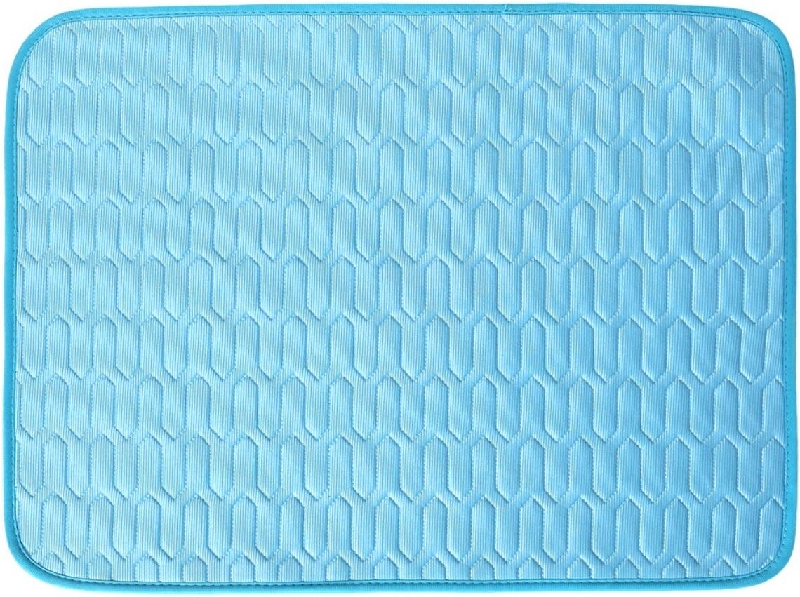 INF Eisseide-Latex Haustiermatte – Atmungsaktives Kühlpad mit hautfreundlichem Latex und rutschfester Unterseite M