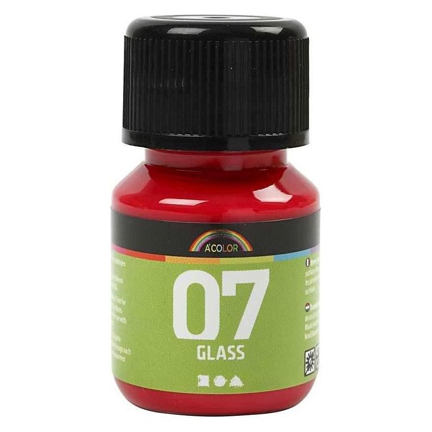 Creativ Company Permanente Glasverf - Rood, 30ml (30 ml) (20110532)