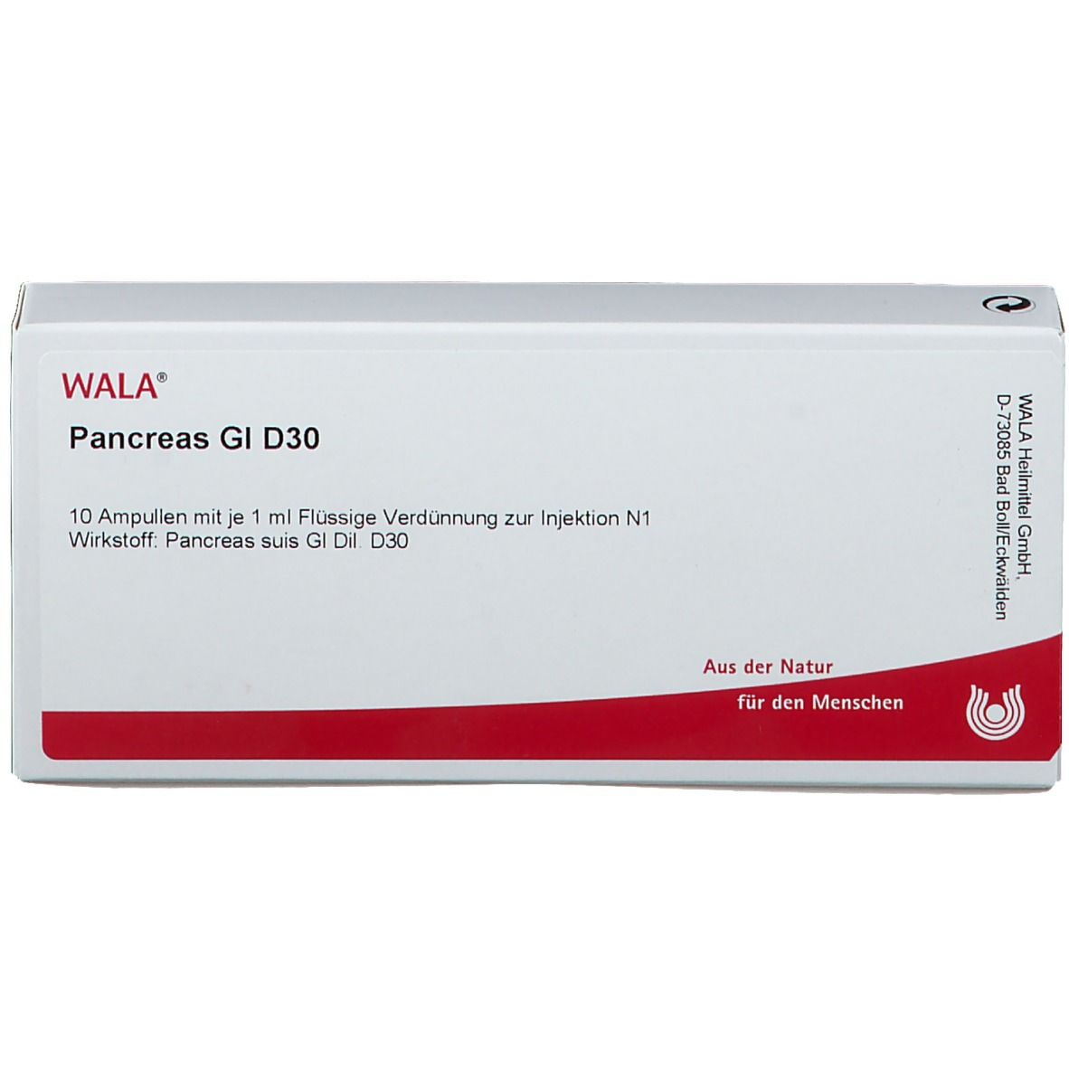Pancreas GL D 30 Ampullen 10x1 ml
