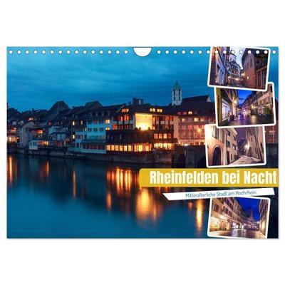 Rheinfelden bei Nacht (Wandkalender 2027 DIN A4 quer), CALVENDO Monatskalender