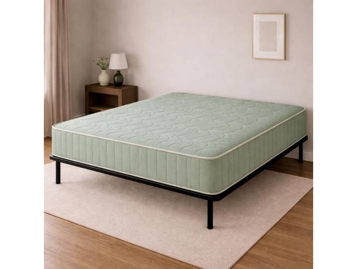 Ensemble matelas et sommier 140x200 x 19 5 cm - une Face soutien très ferme et une Face soutien très ferme - reference Tabatha