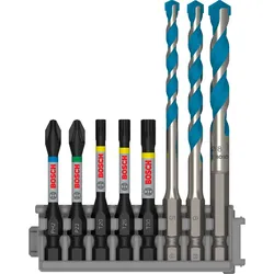 Bosch PRO Impact Control Schrauberbitpack, 8-teilig, gemischt mit Mehrzweckbohrer - 2608577144