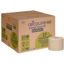 oecolife Toilettenpapier Bambus 3-lagig