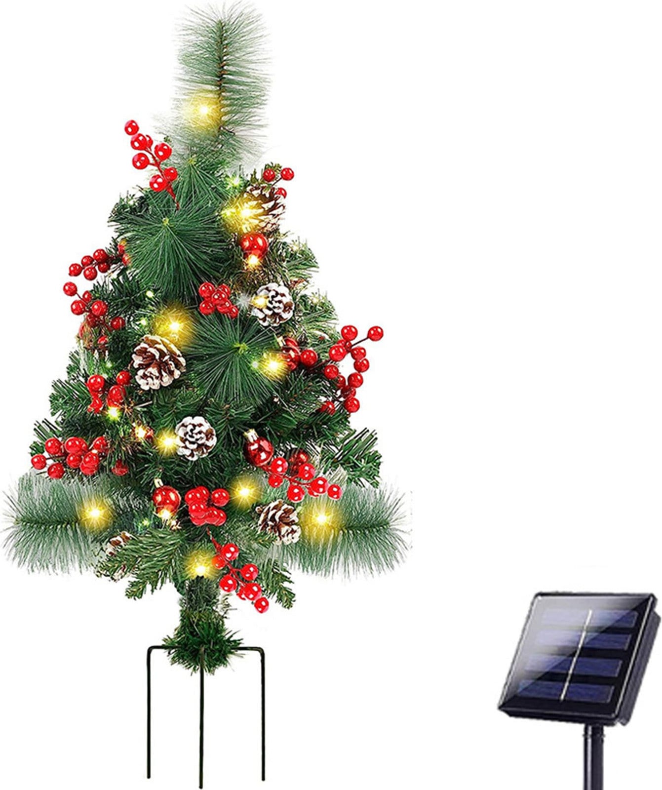 Cocosity Zonne-energie Kerstboom Tuinverlichting met Lichteffect