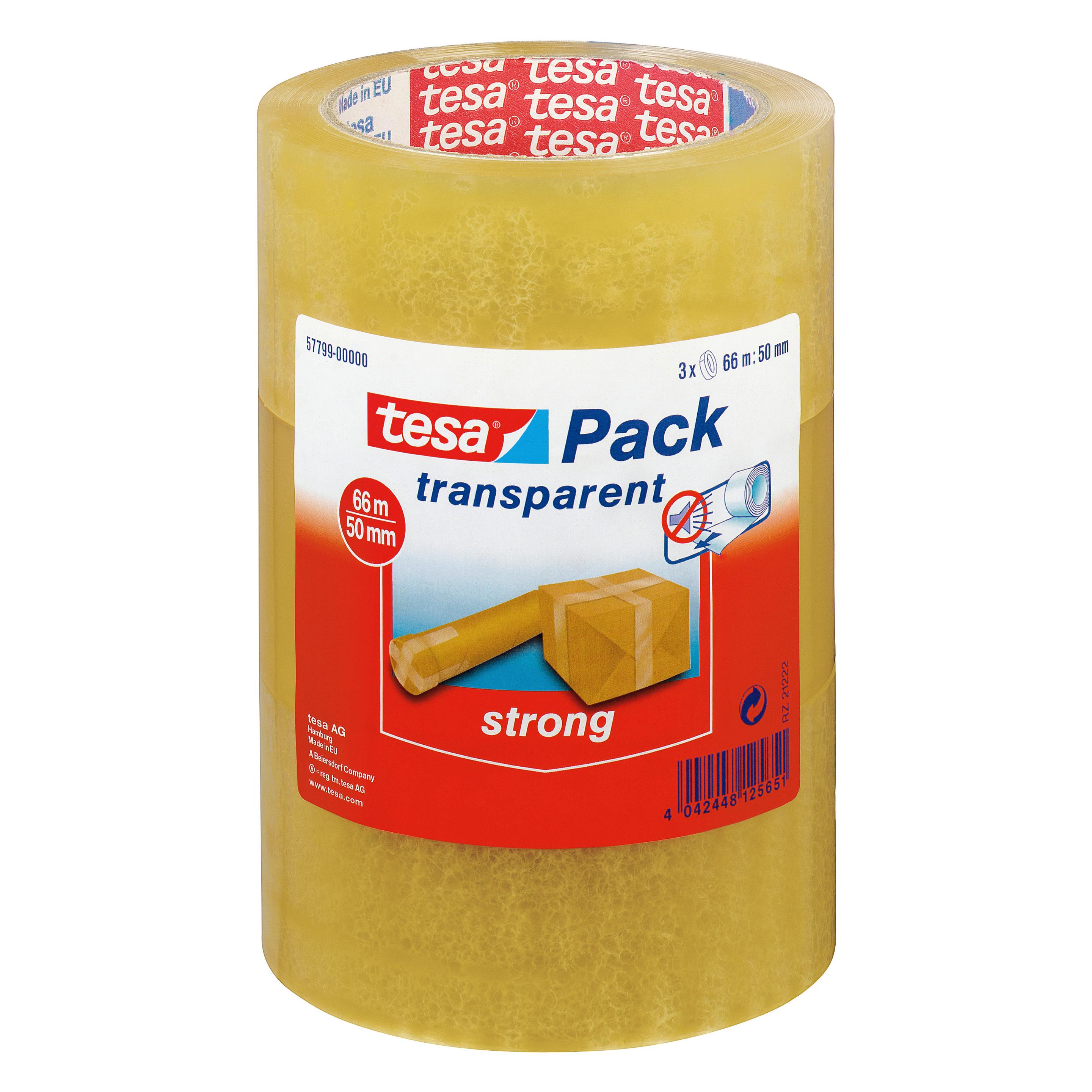tesa 3x tesapack STRONG Packband (50 mm) (57799-00000-02)