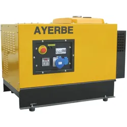 MAESTRO FERRETERO Schallgedämmter Benzingenerator 6000 MN AVR INS E Einphasig mit KIOTSU 420 cc Motor mit Elektrostart