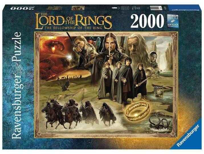 Ravensburger Puzzle Puzzle 169276 Herr der Ringe: Die Gefährten 2000 Teile, Puzzleteile