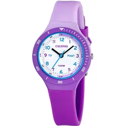 Calypso K5882/2 Kinder-Armbanduhr Quarz Lila 10 bar