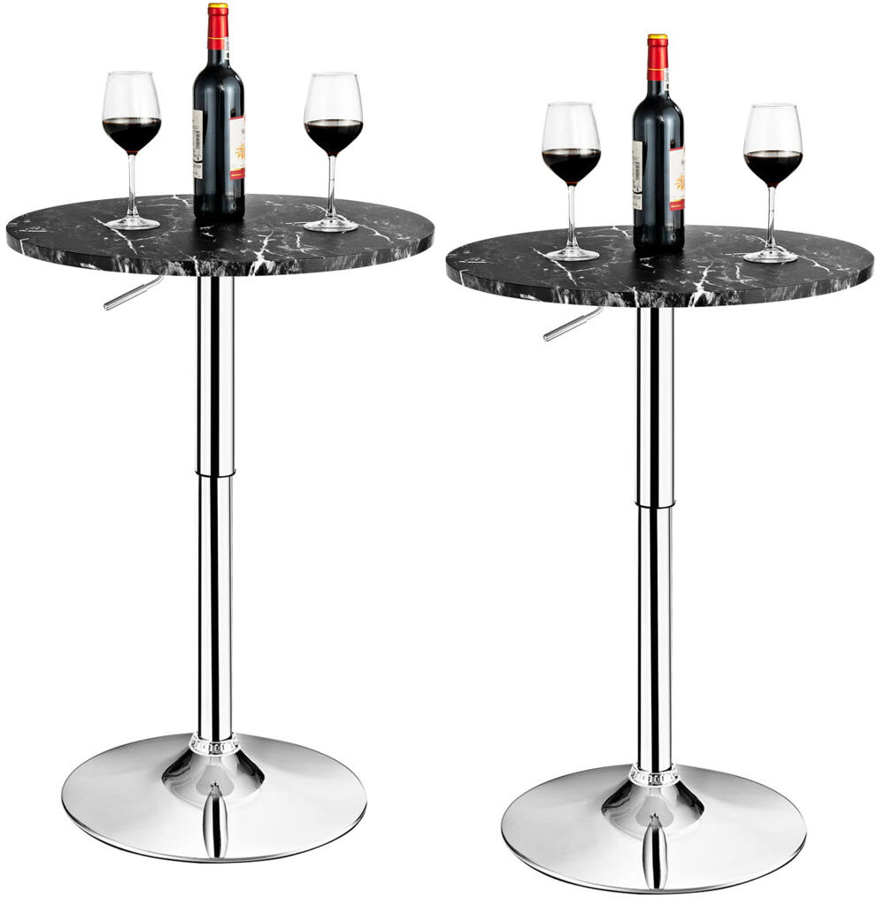 Metro Round Dining Table with Steel Base Black