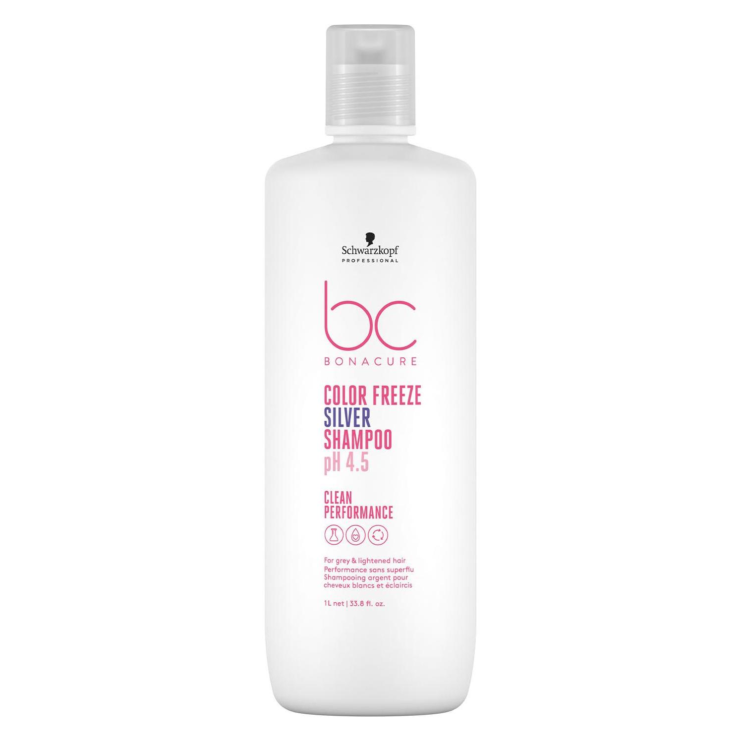 Schwarzkopf Professional Schwarzkopf BC Color Freeze Silver Shampoo 1000ml (Flüssiges Shampoo, 1000 ml) (13828)