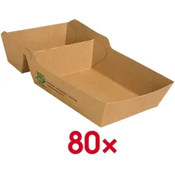 Papstar Pommes-Frites-Schale »pure« extra groß, 80 Stück, 8.5x3.8x15.5 cm