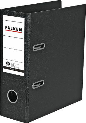 Falken Ordner, DIN A5 hoch, schwarz, Rückenbreite 80 mm
