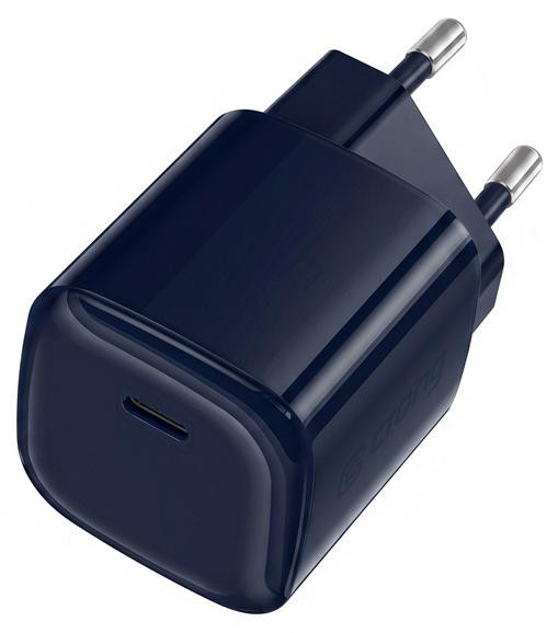 Crong NEO GaN-oplader - USB-C 40W PD-oplader met AVS - Marineblauw
