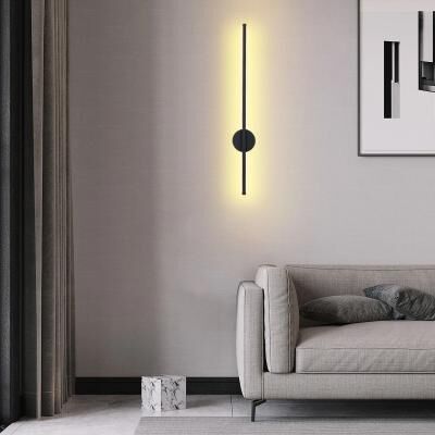 Uplift Picks Modern Rechargeable LED Wall Light With Remote Control black 80 Cm 1 Pc